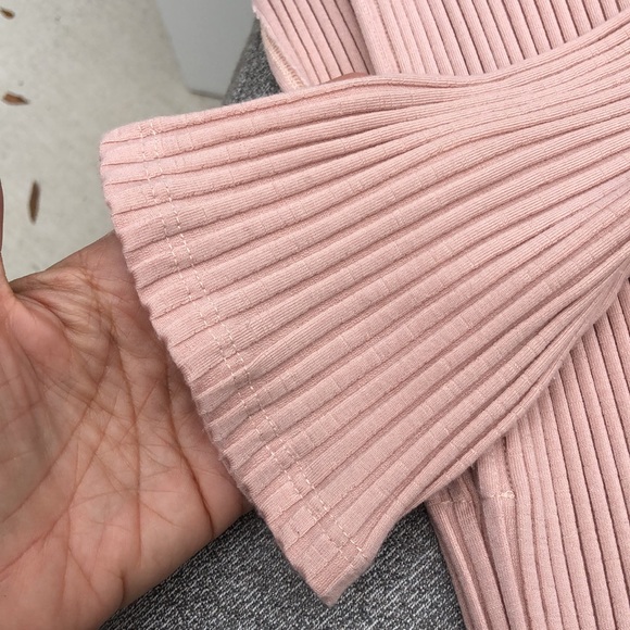 NWOT! - EILEEN FISHER Fitted Wide Rib Knit Maxi Dress - Picture 4 of 6